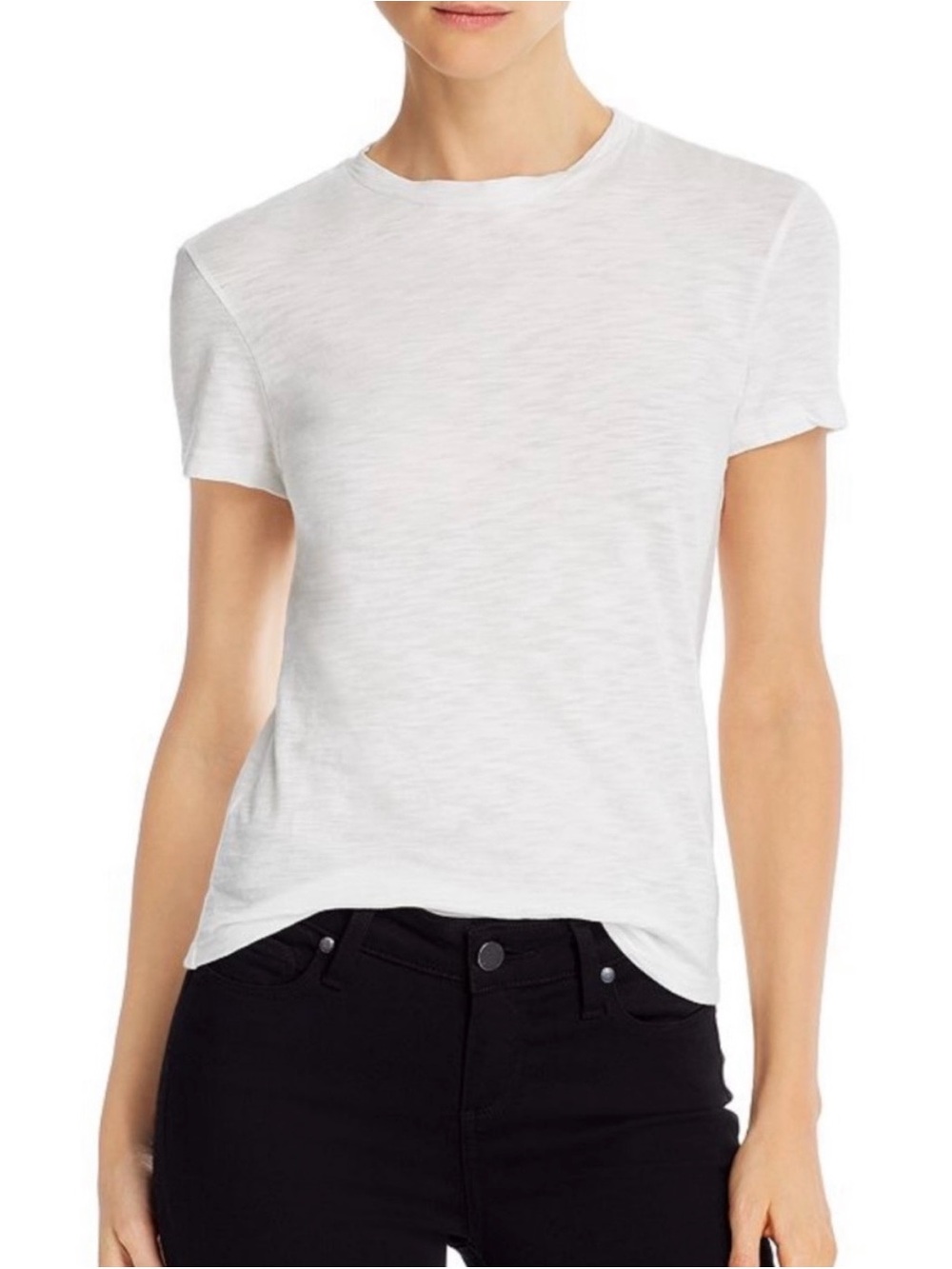 Theory White Classic Crewneck Tee - Women